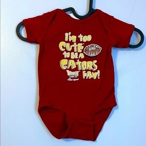 Rabbit Skins Florida State University Seminoles Funny Graphic Onesie size 12 M